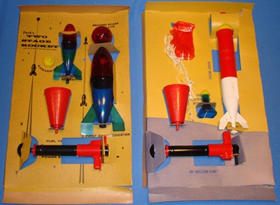Modern Water Rockets can trace their history to the Park Plastics toy rocket.