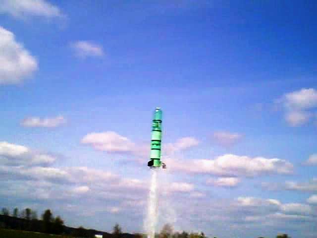 Water rockets are typically constructed using soft drink bottles and powered by compressed air and water.